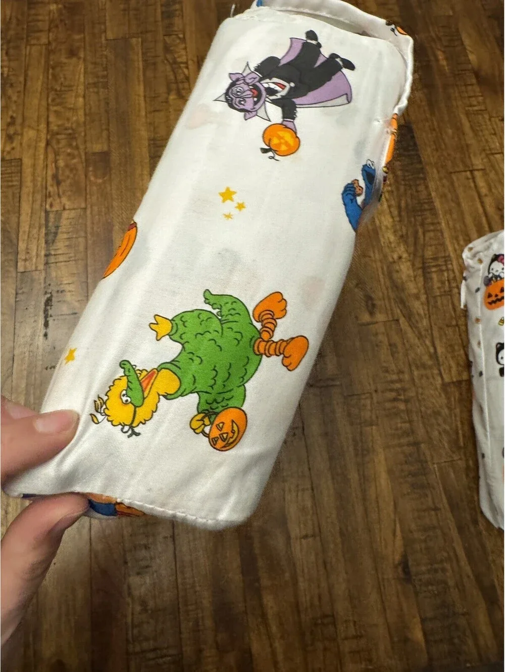 Sesame Street Halloween Queen Sheet Set 100% Cotton 4pc Elmo Cookie Monster READ